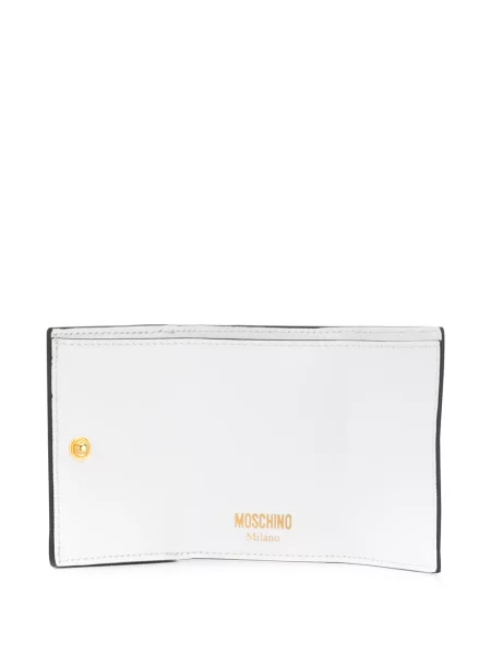 Portofel Moschino cu imagine alb