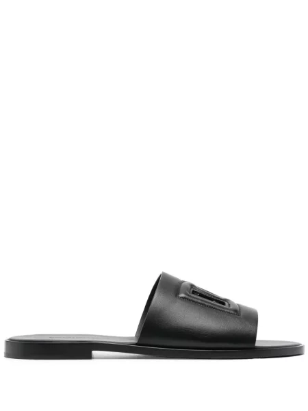 Papuci Dolce & Gabbana din piele negru