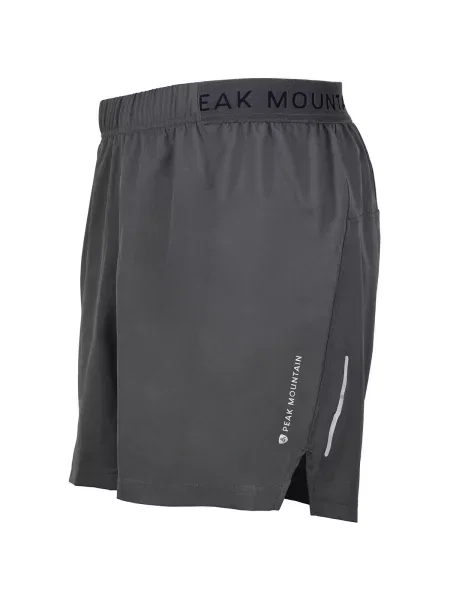 Scurt pantaloni Peak Mountain alergare negru
