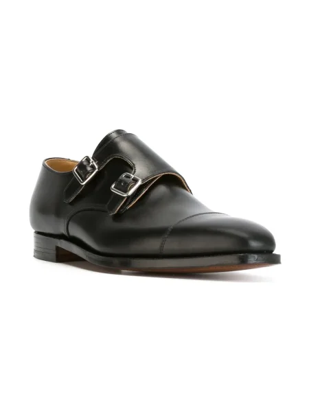 Pantofi loafer Crockett & Jones cu cataramă negru