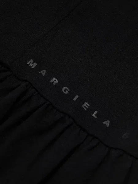 Dětské šaty Mm6 Maison Margiela černé