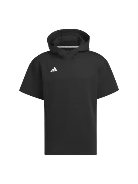 ADIDAS PERFORMANCE Αθλητική μπλούζα φούτερ Dugout μαύρο λευκό