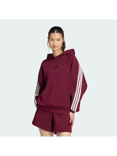 BLUZA Z KAPTUREM I 3 PASKAMI ADIDAS KIT biała