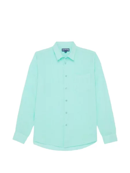 Ленена риза Vilebrequin синьо