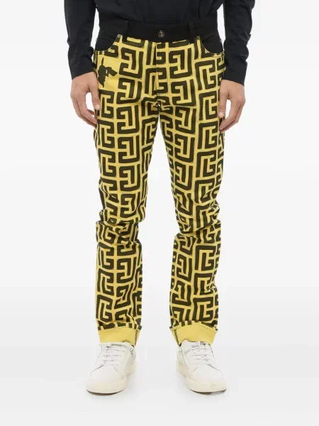 Traperice Balmain s printom žuta