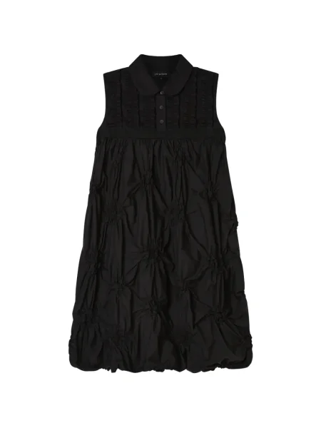 Rochie mini Lee Mathews cu volane de costum negru