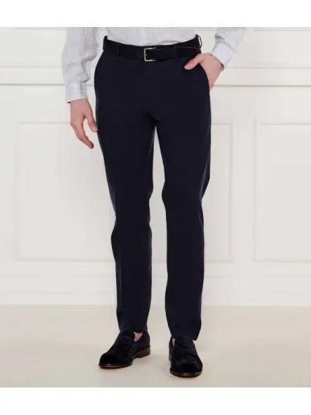Calvin Klein Nadrág | Tapered fit len hozzáadásával kék