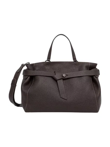 Shopperka Gianni Chiarini skórzana brązowa