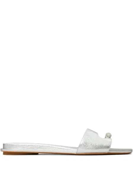 Papuci Tory Burch argintiu