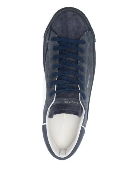 Sneakerși Philippe Model Paris din piele de căprioară albastru