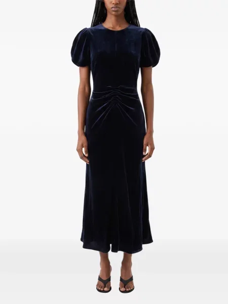 Rochie midi Victoria Beckham albastru