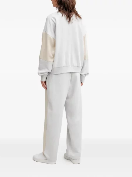 Pantaloni Adidas tricotate cu autograf alergare albastru