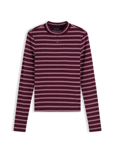 Tommy Jeans Tricou Essential rosé / vin roșu