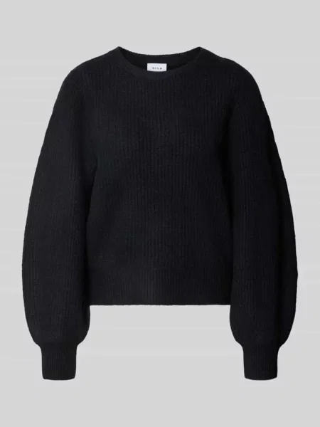 Sweter z dzianiny z okrągłym dekoltem model KACHEL' Vila