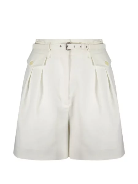Cu centură pantaloni scurți Red Valentino alb