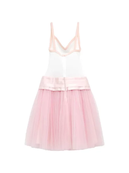 Rochie mini August Barron cu decolteu în V din tul roz