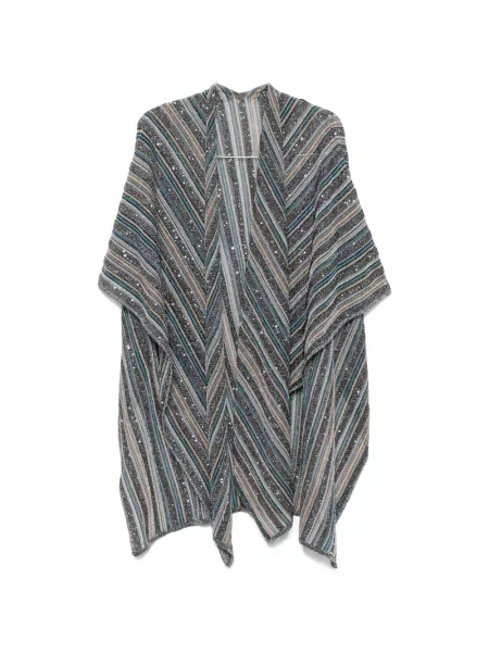 Fular Missoni cu paiete gri