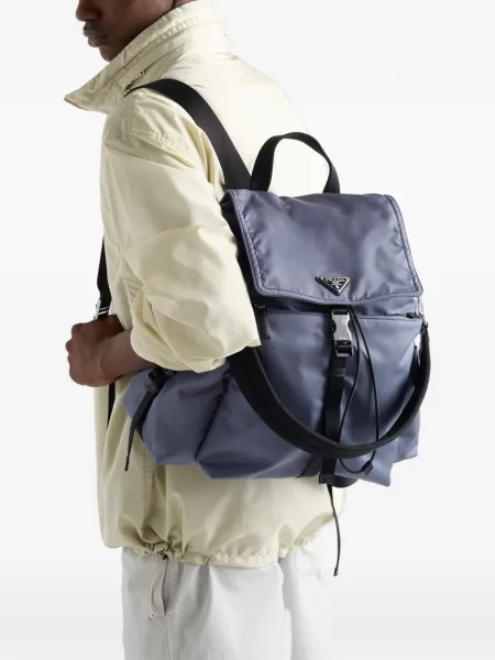 Rucsac Prada din piele albastru