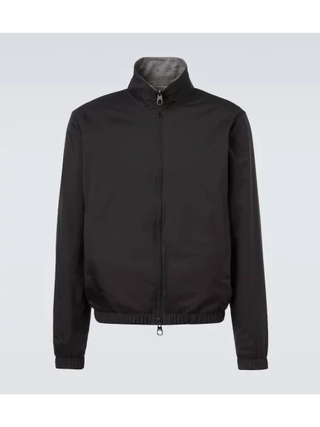 Кашмирено яке тип бомбър Loro Piana синьо