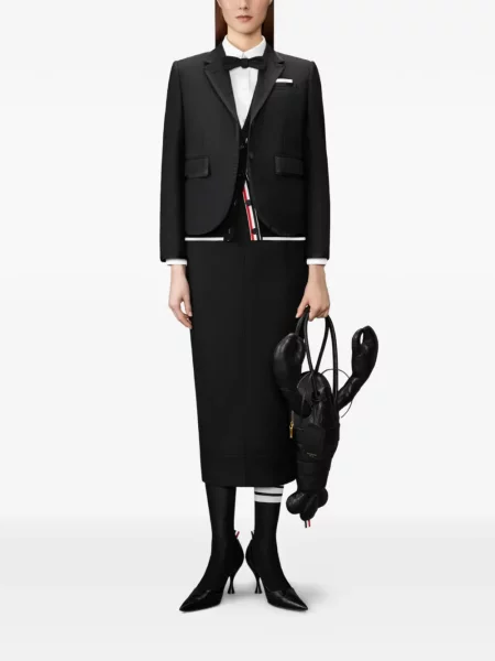 Cămașă Thom Browne din țesătură twill alb