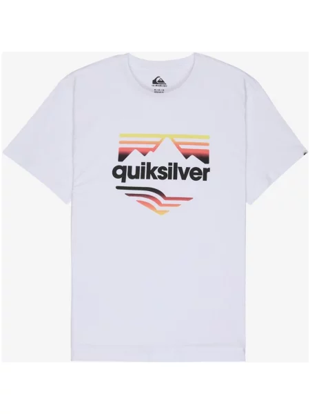 Koszulka z krótkim rękawem Quiksilver EV Horizon Fade czarny pomarańczowy S biały