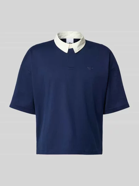 T-shirt o kroju regular fit z czystej bawełny Adidas Originals granatowa