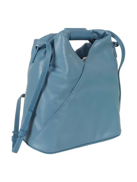 Torebka crossbody Mm6 Maison Margiela skórzana niebieska