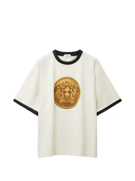 Tricou Versace din jerseu alb