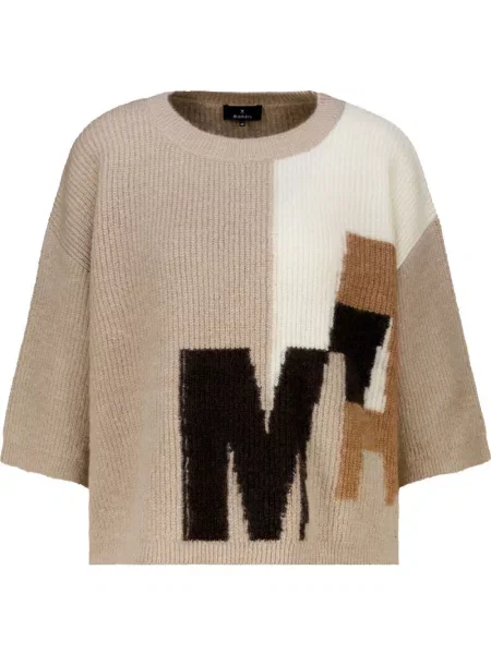Dzianinowy sweter Monari brązowy