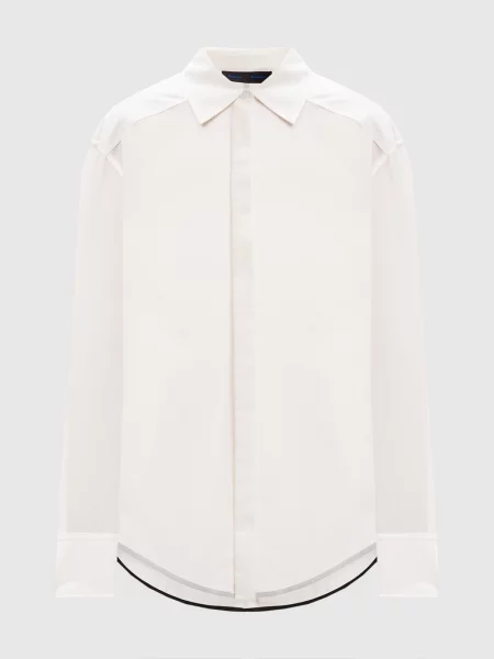 Блуза Demi з шовком Proenza Schouler біла
