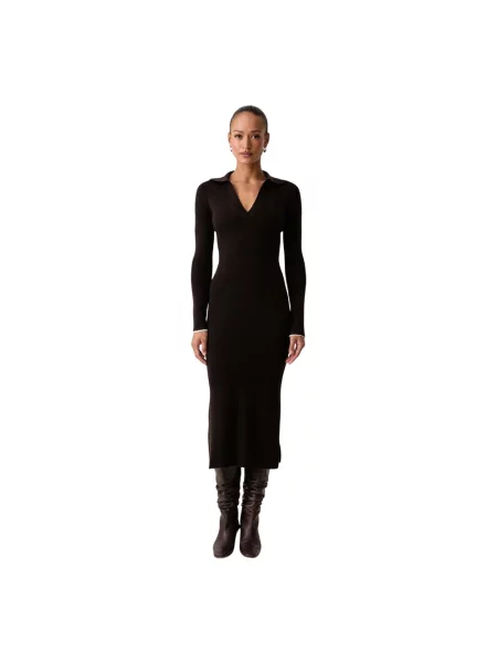 Sukienka maxi Armani Exchange brązowa