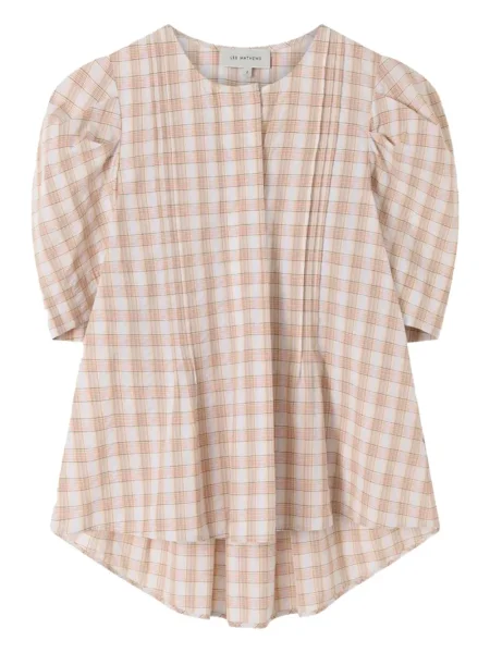 Top Lee Mathews în carouri roz