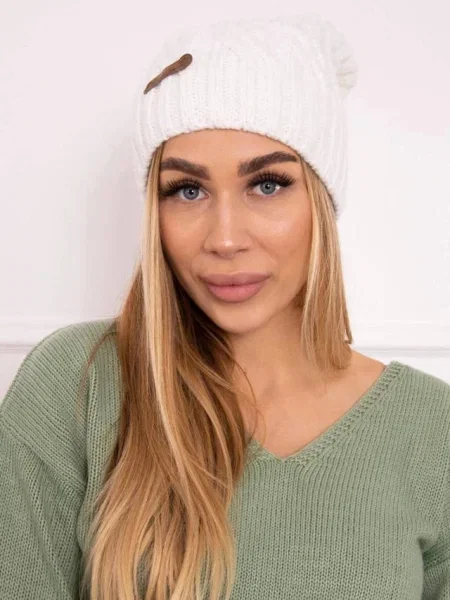 Șapcă Kesi din fleece alb