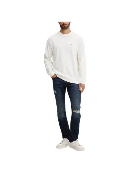 Calvin Klein Jeans Sveter Écru biela