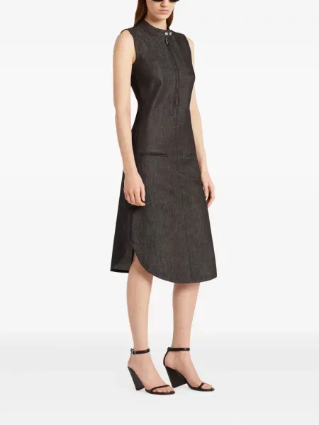 Rochie fără mâneci Courreges fără mâneci de costum gri