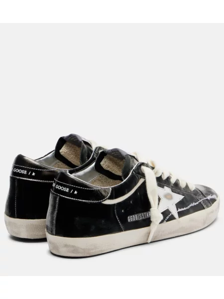 Zamatové tenisky Golden Goose sivá