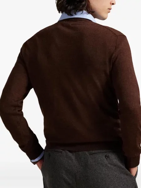 Ριγέ polo Polo Ralph Lauren με κουκούλα με αυτόγραφο λευκό