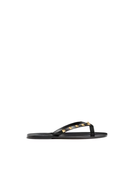 Lniane sneakersy Valentino Garavani czarne