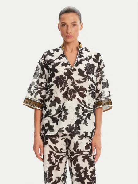 Devotion TWINS Bluză Ethnic negru