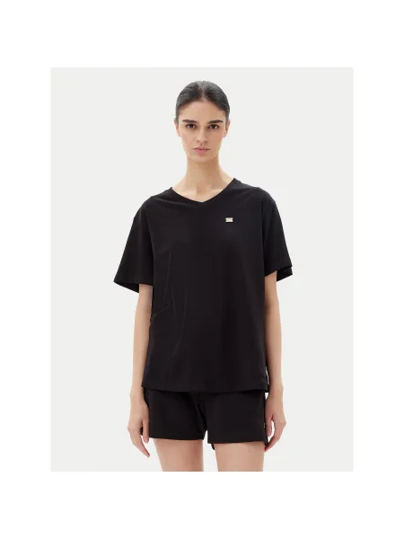 Emporio Armani Póló Loose Fit fekete