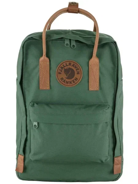 Раница Fjallraven Kanken no. 2 Laptop 15 голям с изчистен дизайн зелено