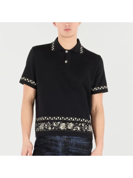 Dzianinowy sweter Roberto Cavalli z nadrukiem czarny