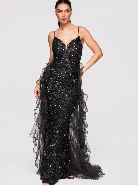 Rochie de seară Edoti negru