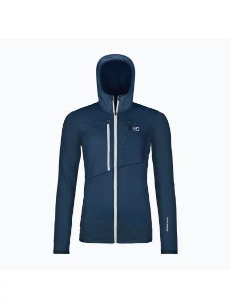 Mikina ORTOVOX Fleece Grid Hoody deep ocean
