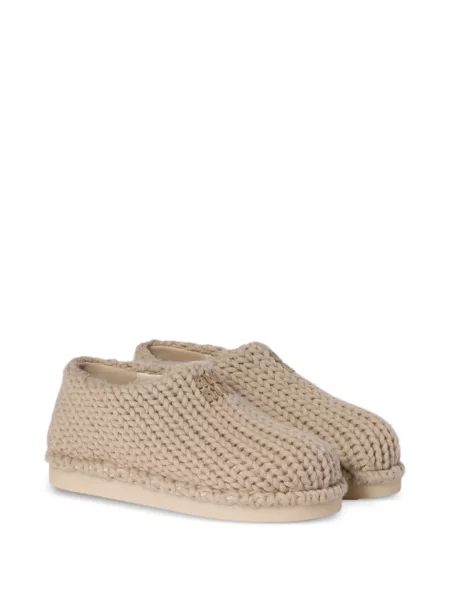 Papuci tip mules Miu Miu tricotate