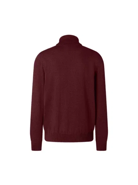 Sweter z golfem Maerz wełniany czerwony