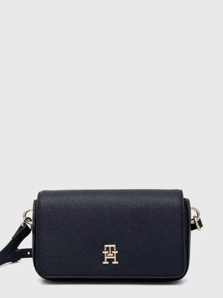 Tommy Hilfiger Geantă poștaș EMBLEM FLAP albastru