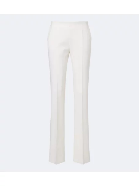 Pantaloni Max Mara de lână alb