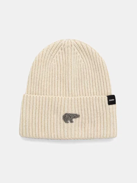 Вълнена шапка Eisbar Elena OS Crystal MÜ бежово