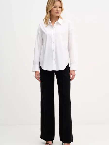 Классическая ошейниковый рубашка Dkny белая